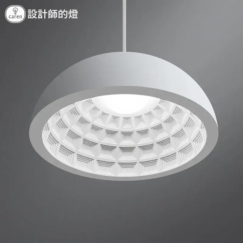 Modern geometric white creamy gypsum pendant lights bedroom decor