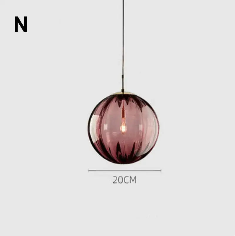Modern glass ball lustre pendant lights – kitchen cluster fixture
