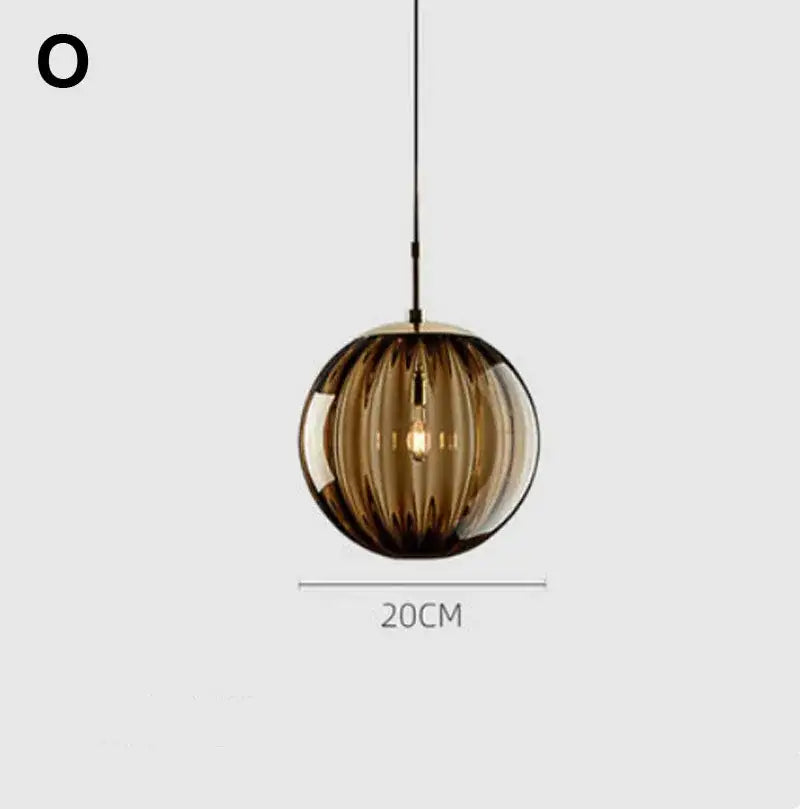 Modern glass ball lustre pendant lights – kitchen cluster fixture
