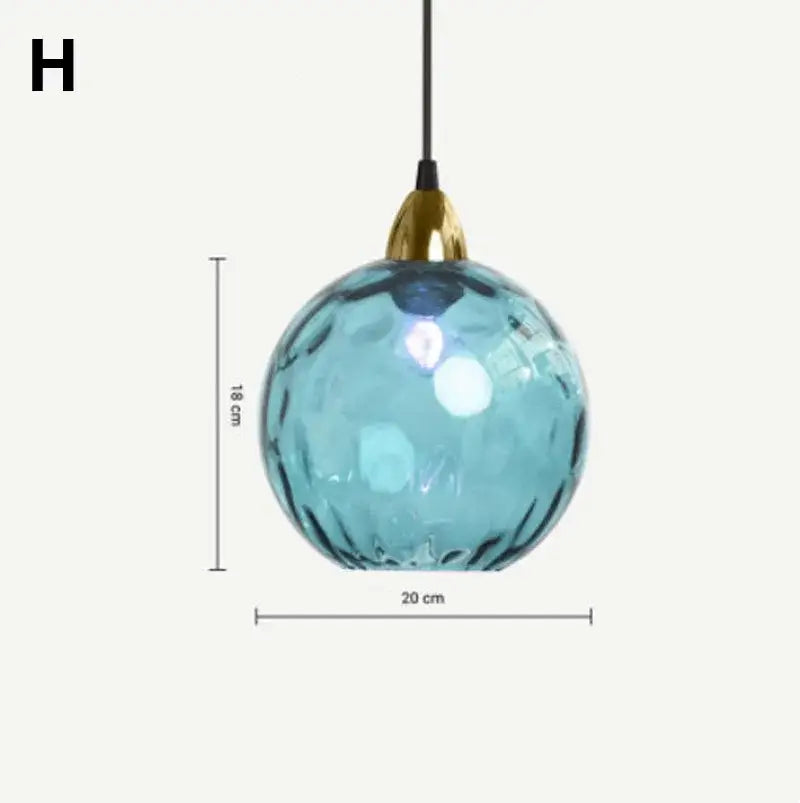 Modern glass ball lustre pendant lights – kitchen cluster fixture