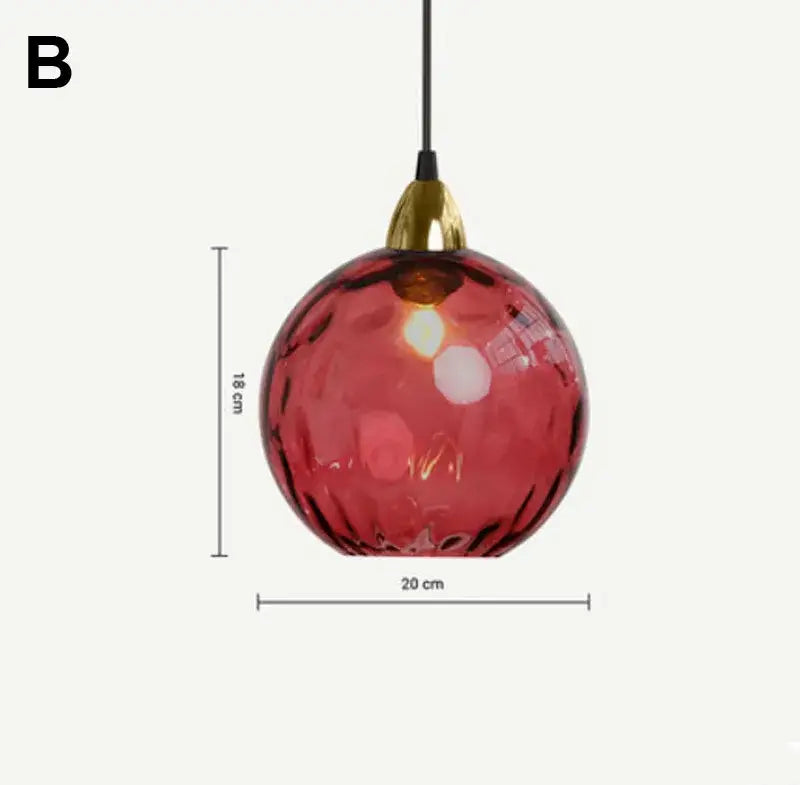 Modern glass ball lustre pendant lights – kitchen cluster fixture