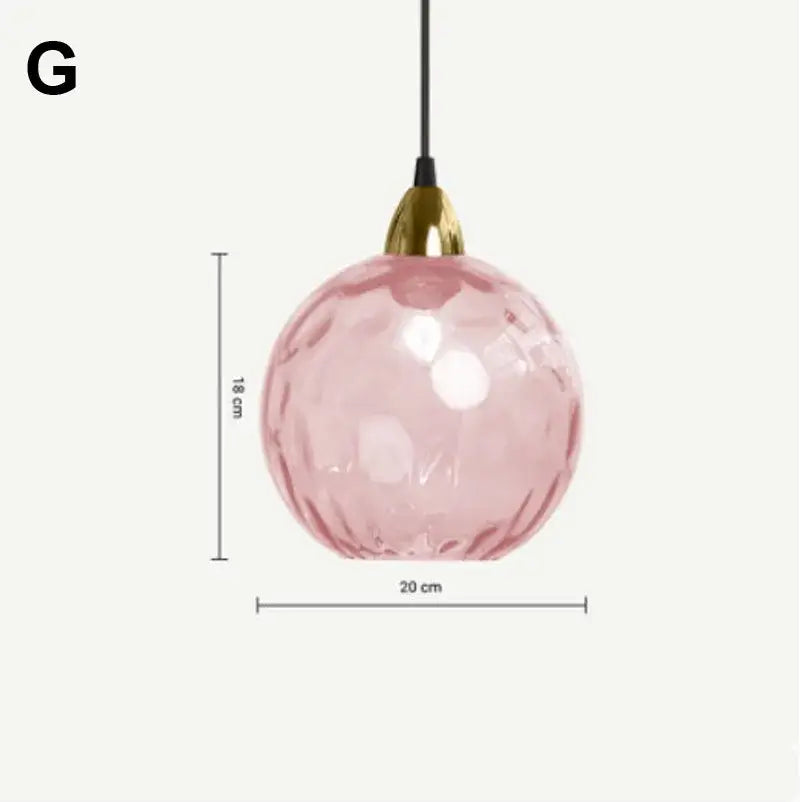 Modern glass ball lustre pendant lights – kitchen cluster fixture