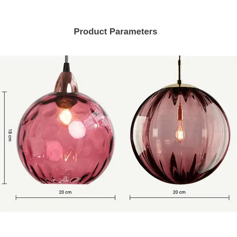 Modern glass ball lustre pendant lights – kitchen cluster fixture
