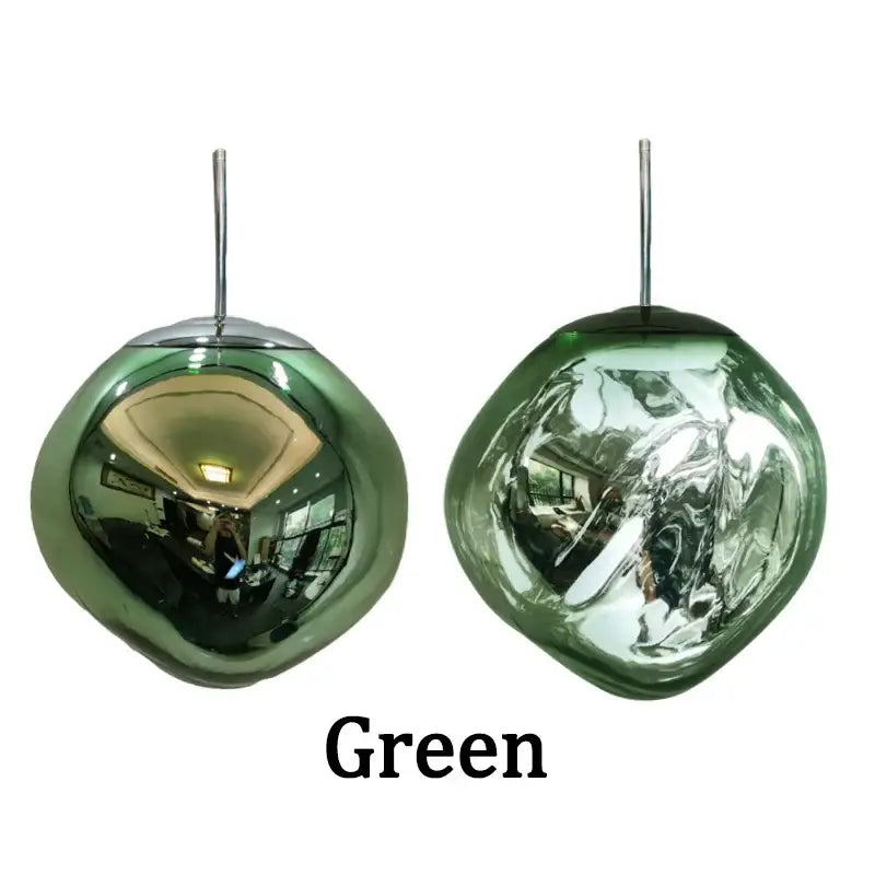 Modern glossy copper glass lava led pendant lights living room