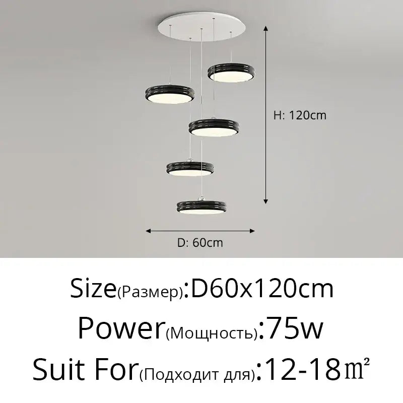 Modern glossy pale yellow circular dimmable pendant light dining room