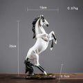 Modern glossy resin horse statue living room sculpture decor