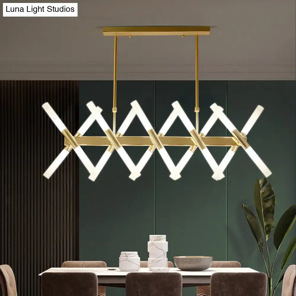 Modern gold acrylic ceiling lamp for dining room 110v-120v