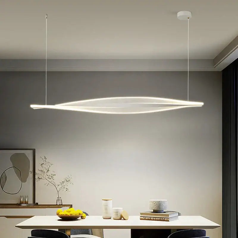 Modern gold acrylic led pendant lamp for dining room