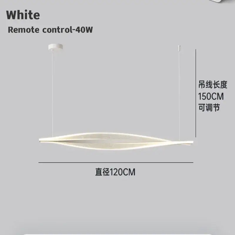 Modern gold acrylic led pendant lamp for dining room