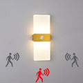 Modern gold acrylic led wall lamp bedroom sconce light