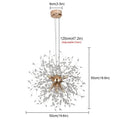 Modern gold aluminum dandelion pendant light for dining room