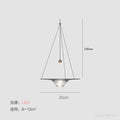 Modern gold and clear glass pendant lights bedroom hanging lamp