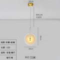 Modern gold and white circular glass led chandelier dining room light