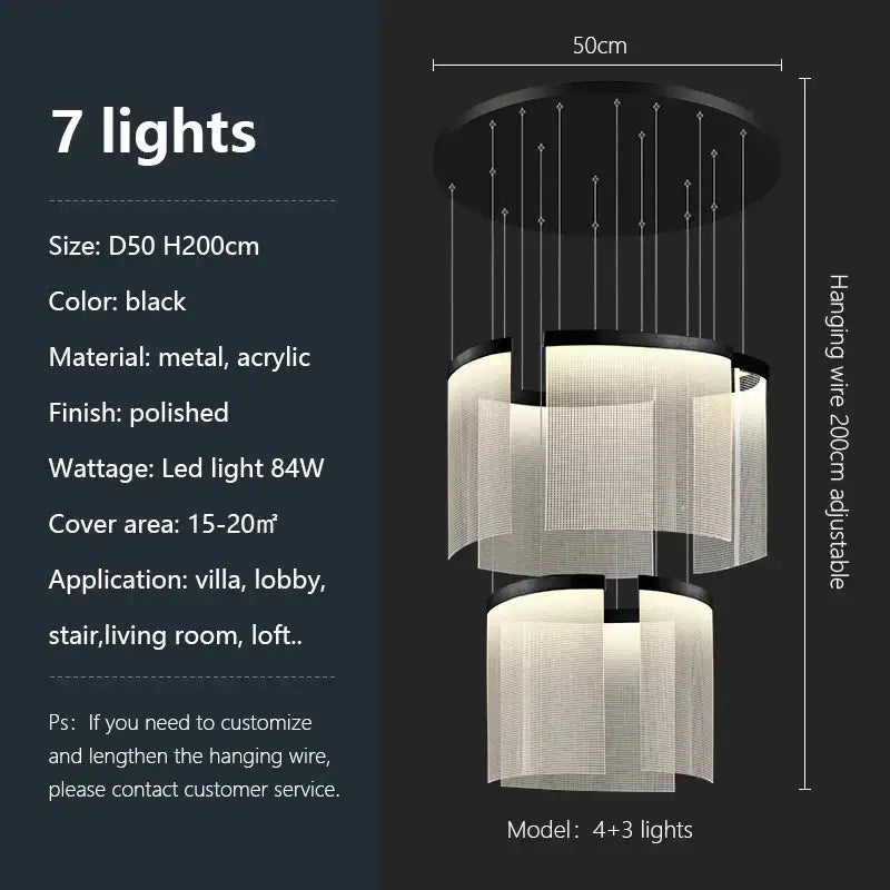 Modern gold and white decorbites acrylic led chandelier living room