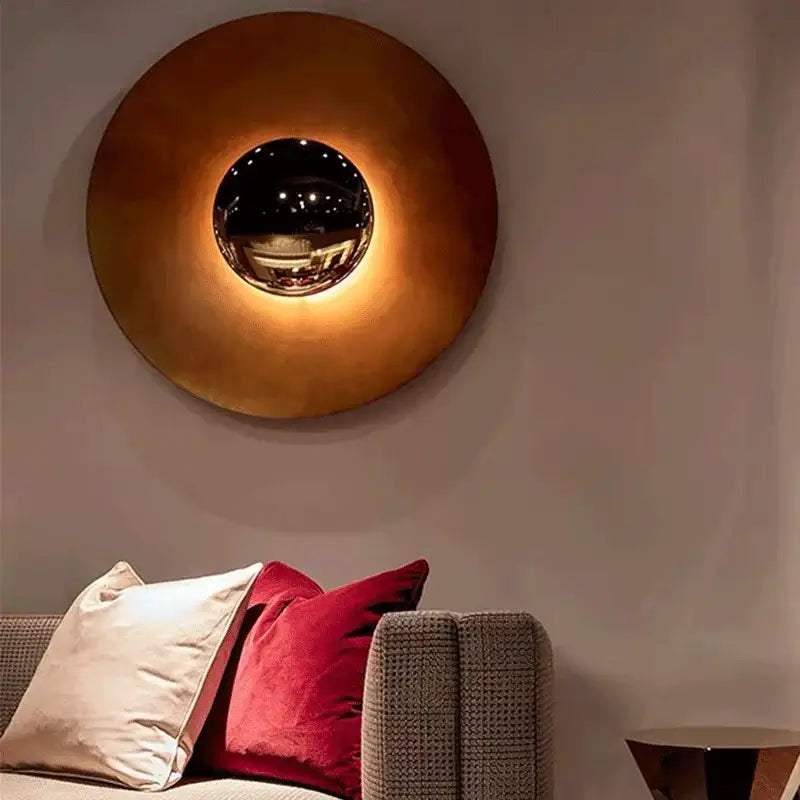 Modern gold and white led ufo wall sconces bedside lamp bedroom decor
