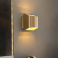 Modern gold angular led light fixture for living room