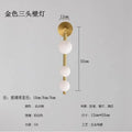 Modern gold & black glass ball wall lights living room decorbites