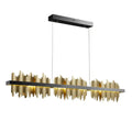 Modern gold & black iceberg design led chandelier dining room light