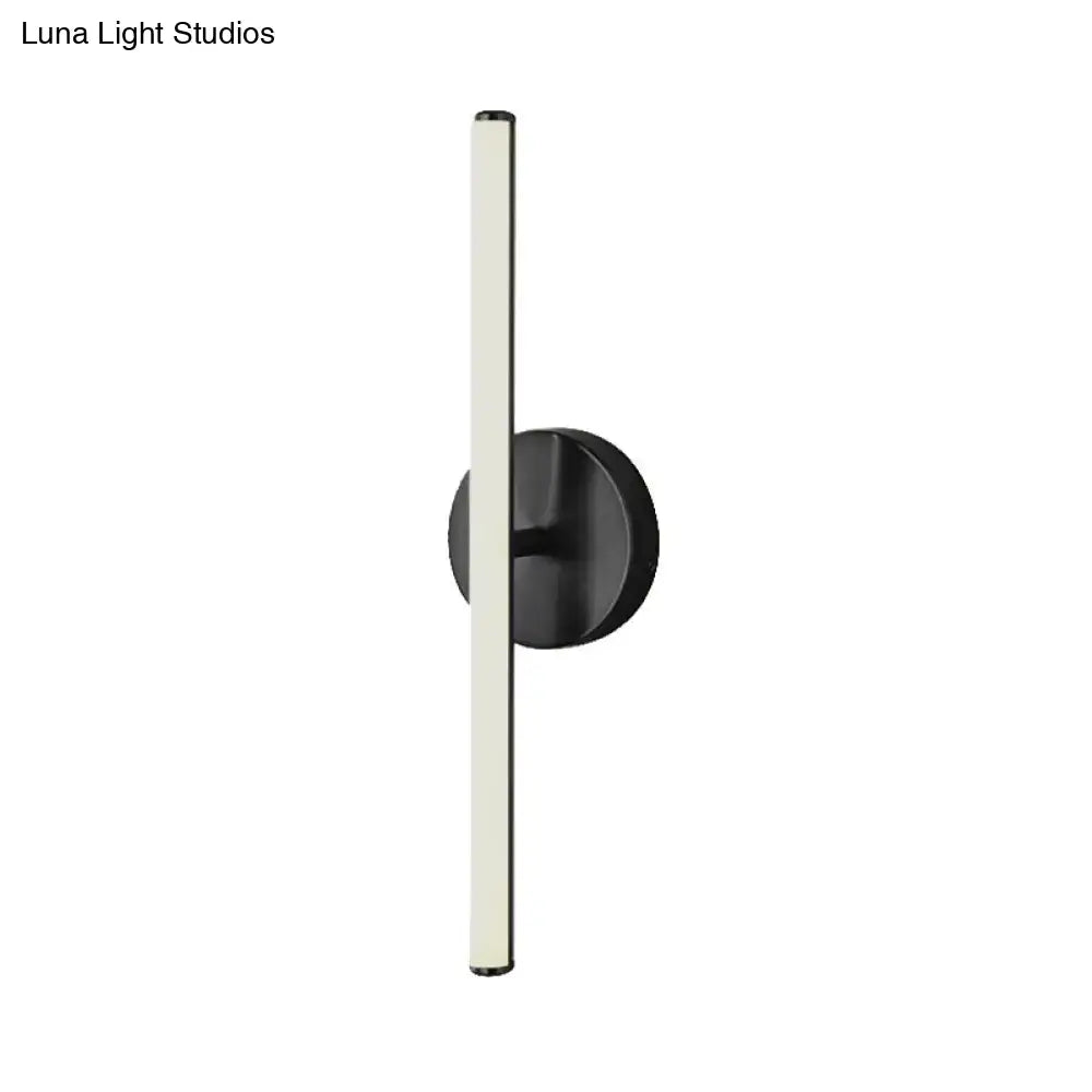 Modern gold & black minimalist wall sconce bathroom light