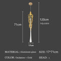 Modern gold branch art cage crystal chandelier dining room light