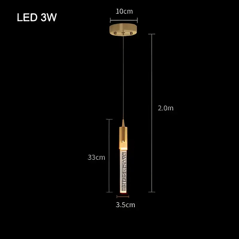 Modern gold bubble crystal chandelier dining room pendant light