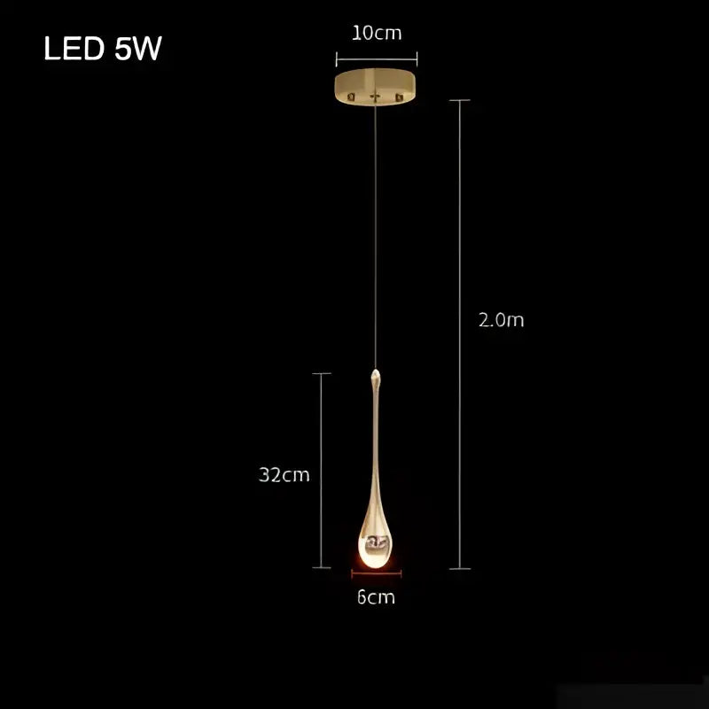Modern gold bubble crystal chandelier dining room pendant light