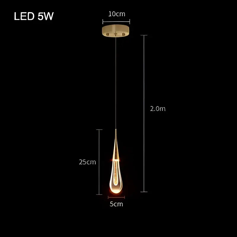 Modern gold bubble crystal chandelier dining room pendant light