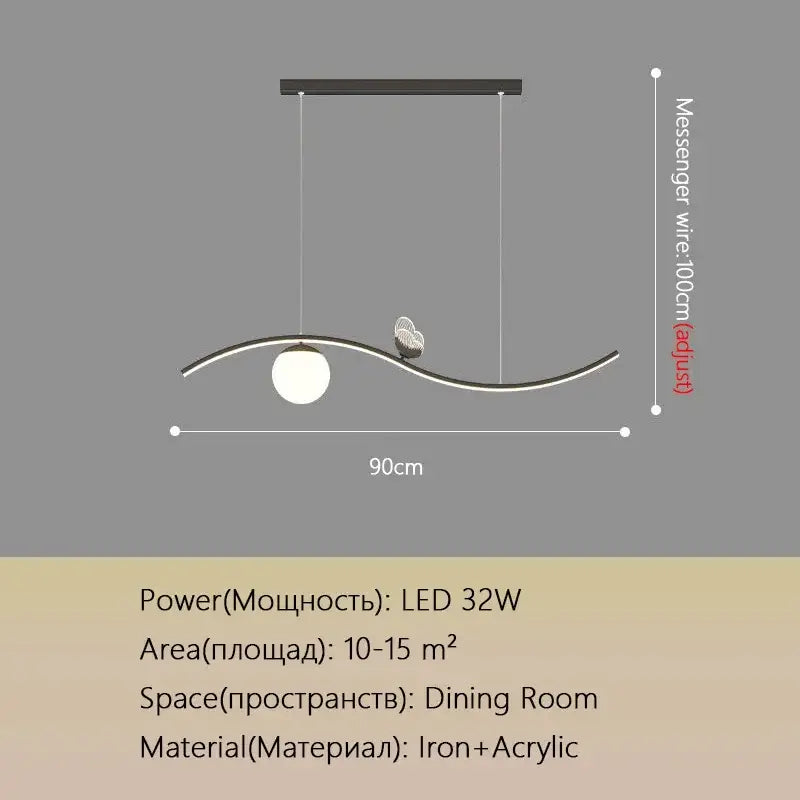 Modern gold butterfly chandelier dining room pendant light