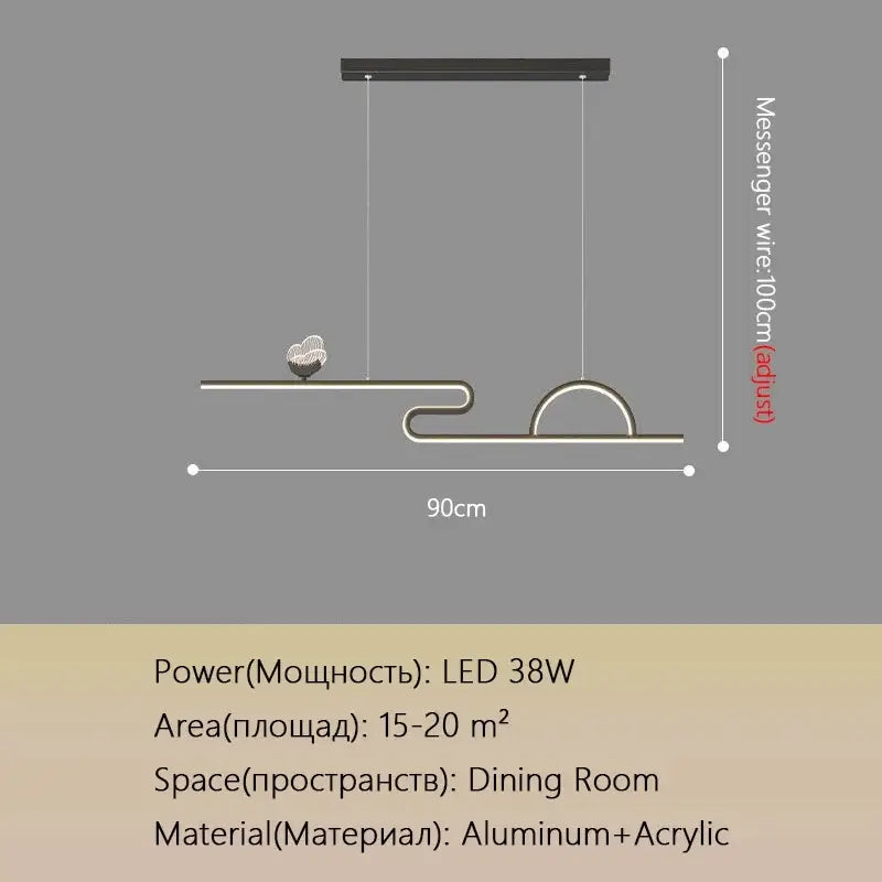 Modern gold butterfly chandelier dining room pendant light