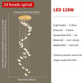 Modern gold butterfly led chandelier living room pendant light