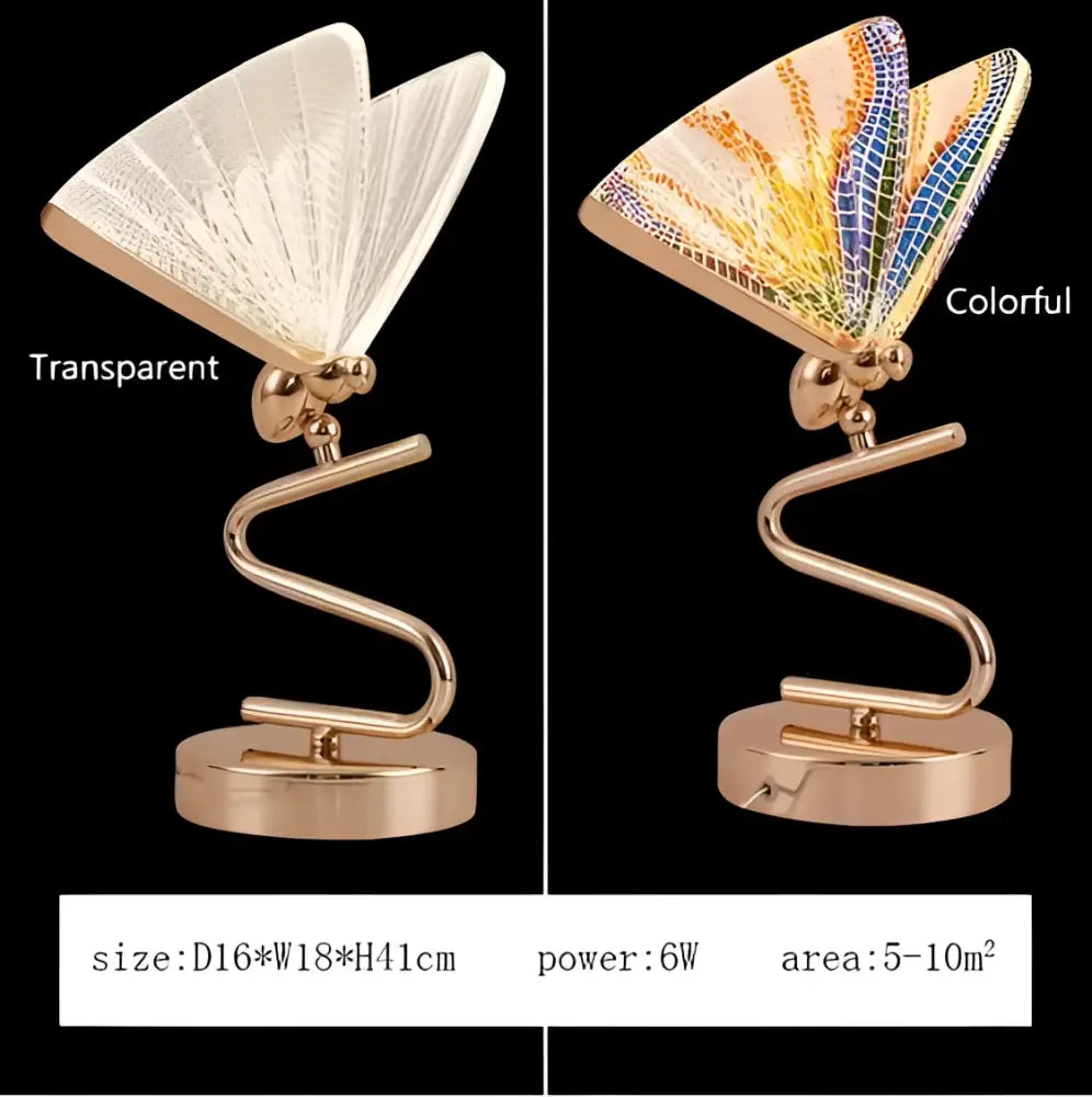 Modern gold butterfly led pendant lamp for bedroom staircase