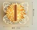Modern gold butterfly wall lamp bedroom led sconce light