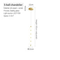 Modern gold modern chandelier light fixture for living room