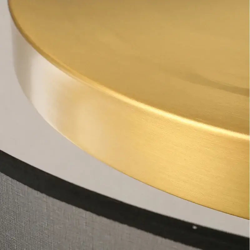 Modern gold circular led ceiling light bedroom with transparent frame