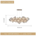 Modern gold cloud led ceiling chandelier for living room