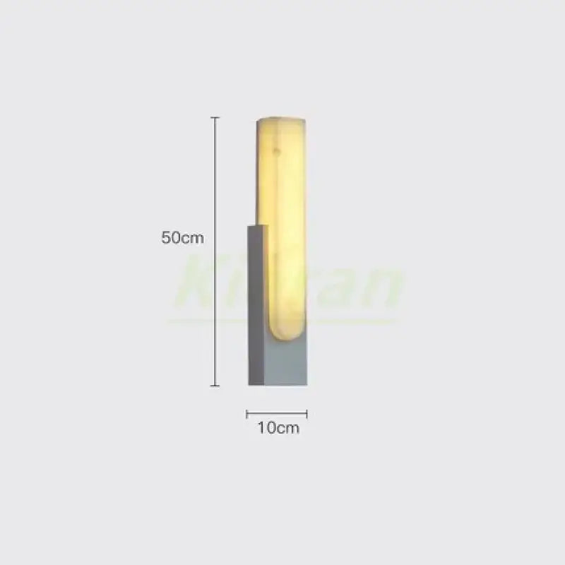 Modern gold cloud stone led wall light bedroom sconce