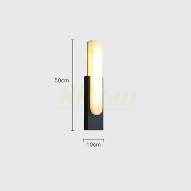 Modern gold cloud stone led wall light bedroom sconce