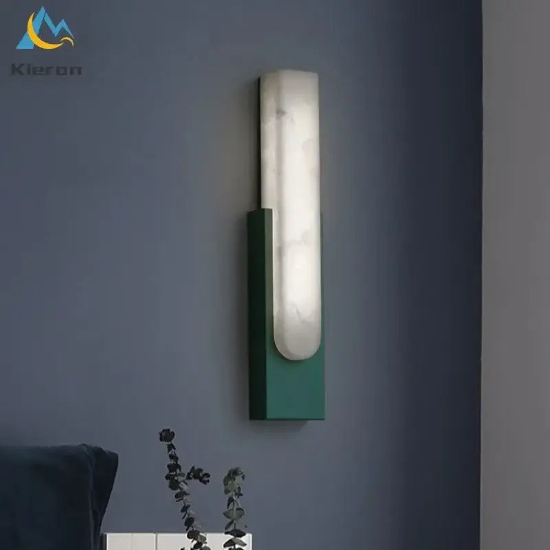Modern gold cloud stone led wall light bedroom sconce