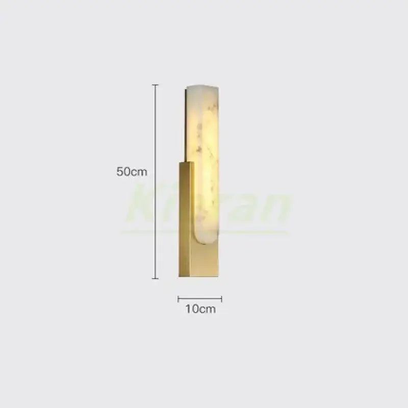 Modern gold cloud stone led wall light bedroom sconce