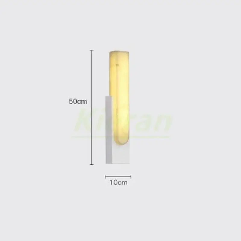 Modern gold cloud stone led wall light bedroom sconce