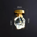 Modern gold crystal aisle ceiling light for hallways