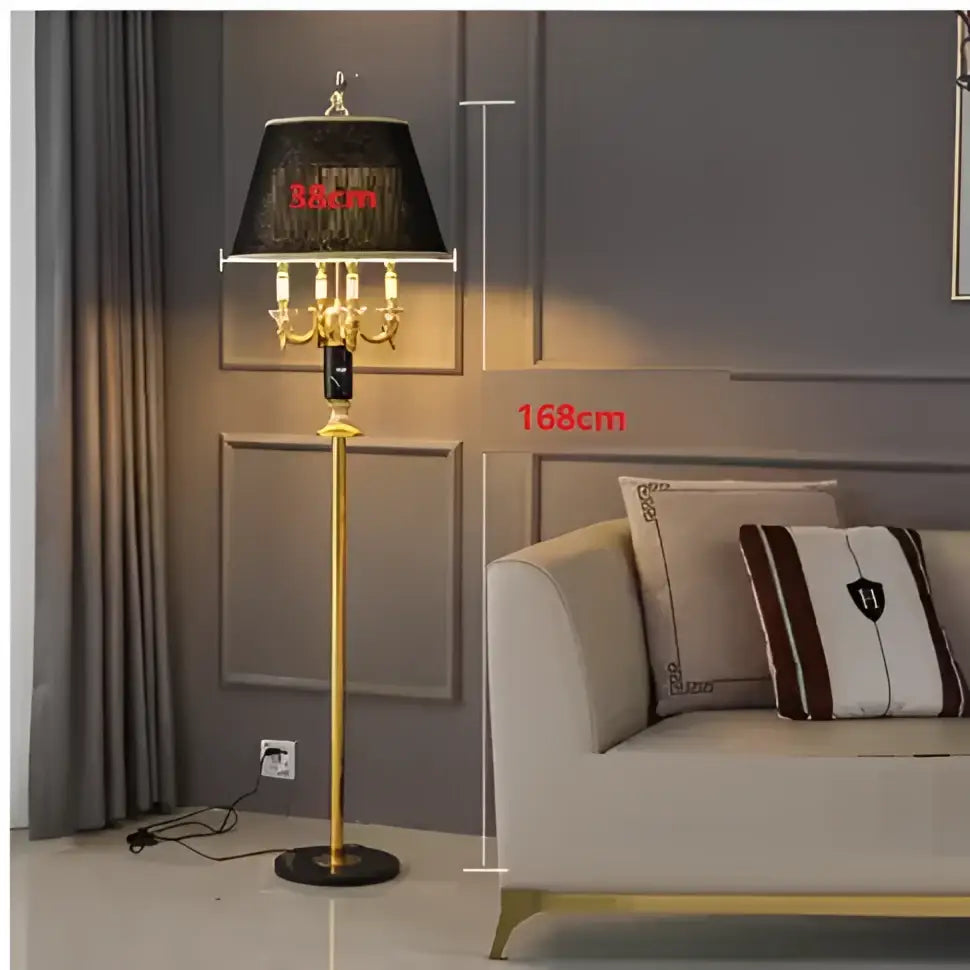 Modern gold crystal black table lamp bedroom chandelier light