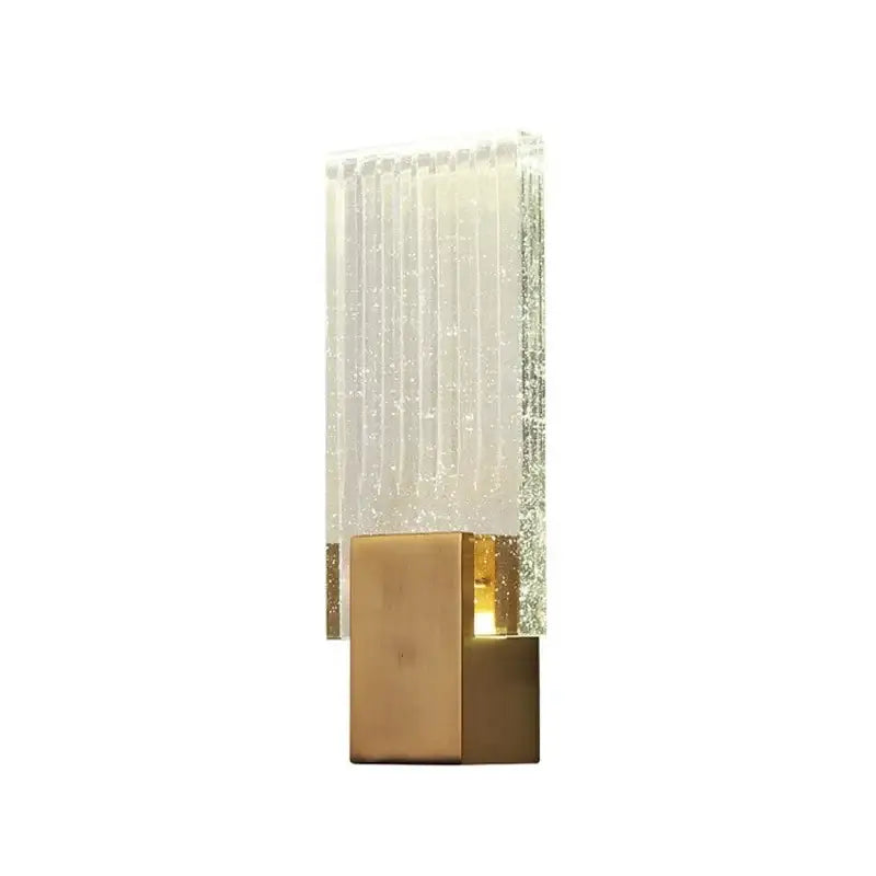 Modern gold crystal brass led wall lamp for luxury living room decor