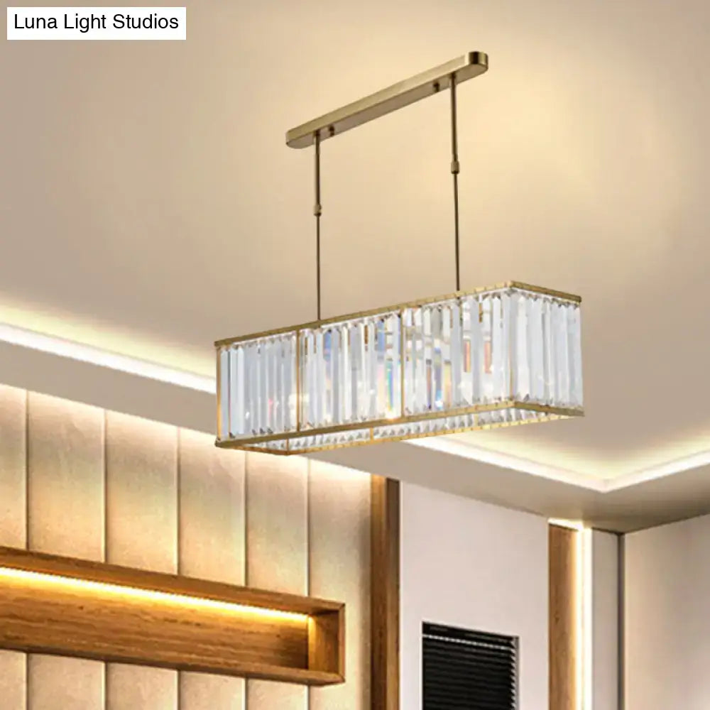 Modern gold crystal chandelier dining room 110v-120v light