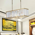 Modern gold crystal chandelier dining room 110v-120v light