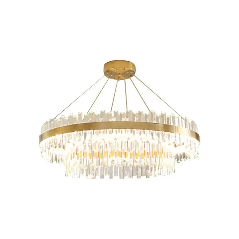 Modern gold crystal chandelier lighting fixture for dining room