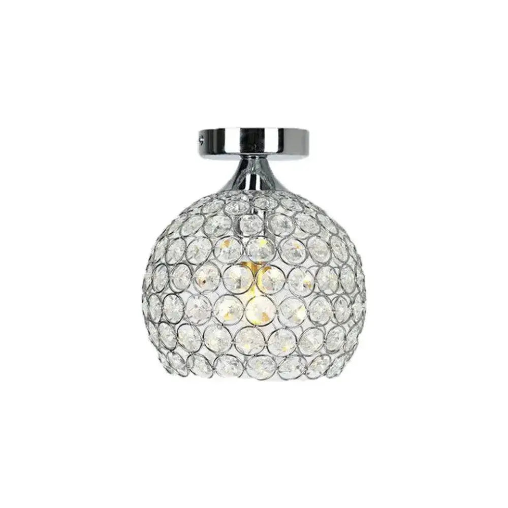 Modern gold crystal diamond ceiling light for dining room
