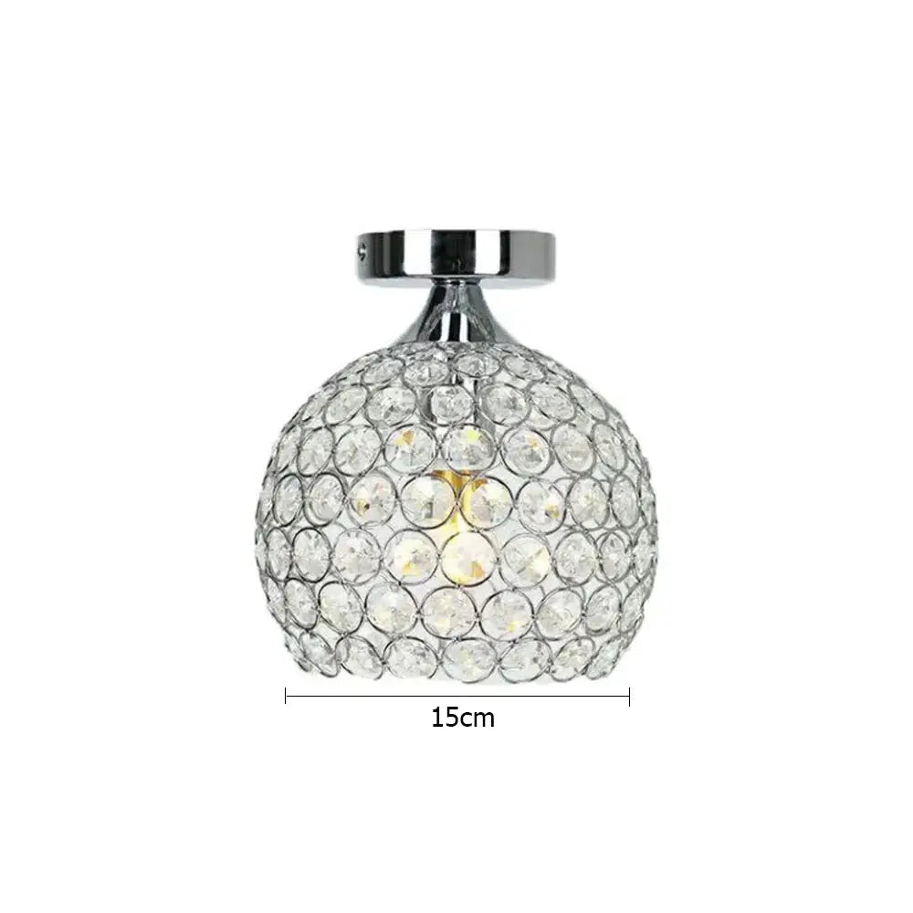 Modern gold crystal diamond ceiling light for dining room