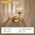 Modern gold crystal glass wall lamp for bedroom luxury sconce