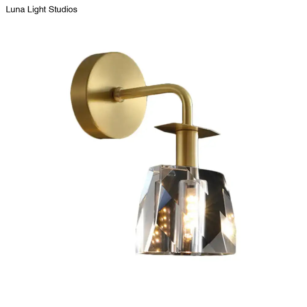 Modern gold crystal wall lamp bedroom 110v-120v 220v-240v light